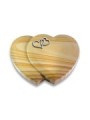 Grabstein Amoureux/Woodland Herzen (Alu) 50x40