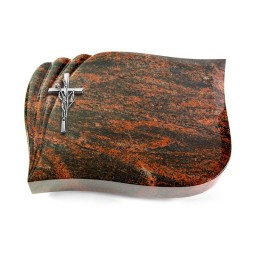 Grabstein Eterna/Aruba Kreuz/Ähren (Alu) 50x40