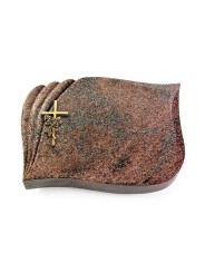 Grabstein Eterna/Paradiso Kreuz/Rose (Bronze) 50x40