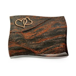 Grabstein Firenze/Aruba Herzen (Bronze) 50x40