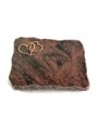 Grabplatte Aruba Pure Herzen (Bronze)