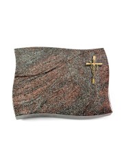 Grabstein Firenze/Paradiso Kreuz/Ähren (Bronze) 50x40