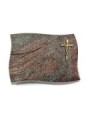 Grabstein Firenze/Paradiso Kreuz/Ähren (Bronze) 50x40