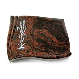 Grabstein Memory/Aruba Ähren 2 (Alu) 50x40