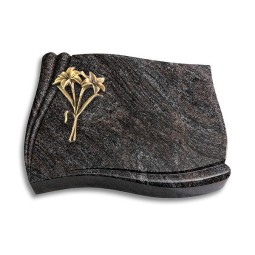 Grabstein Memory/Paradiso Lilie (Bronze) 50x40