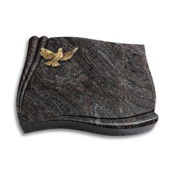 Grabstein Memory/Paradiso Taube (Bronze) 50x40