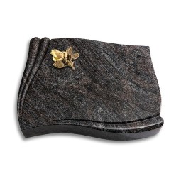 Grabstein Memory/Paradiso Rose 3 (Bronze) 50x40