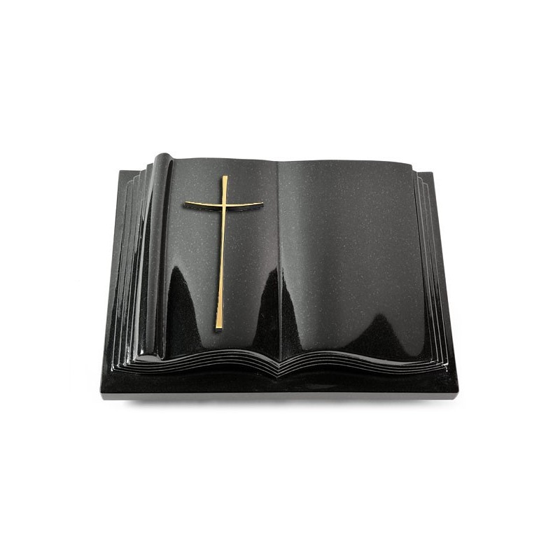 Grabbuch Antique/Indisch Black Kreuz 2 (Bronze) 50x40