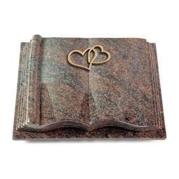 Grabbuch Antique/Paradiso Herzen (Bronze) 50x40