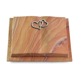 Grabbuch Livre Podest/Rainbow Herzen (Alu)