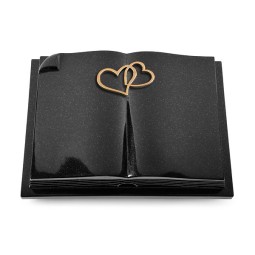 Grabbuch Livre Auris/Indisch Black Herzen (Bronze) 50x40