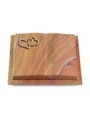Grabbuch Livre Podest/Rainbow Herzen (Bronze)