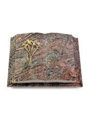 Grabbuch Livre Pagina/Paradiso Lilie (Bronze) 50x40