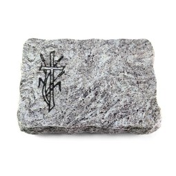 Grabplatte Marina Blue/Pure Kreuz 4