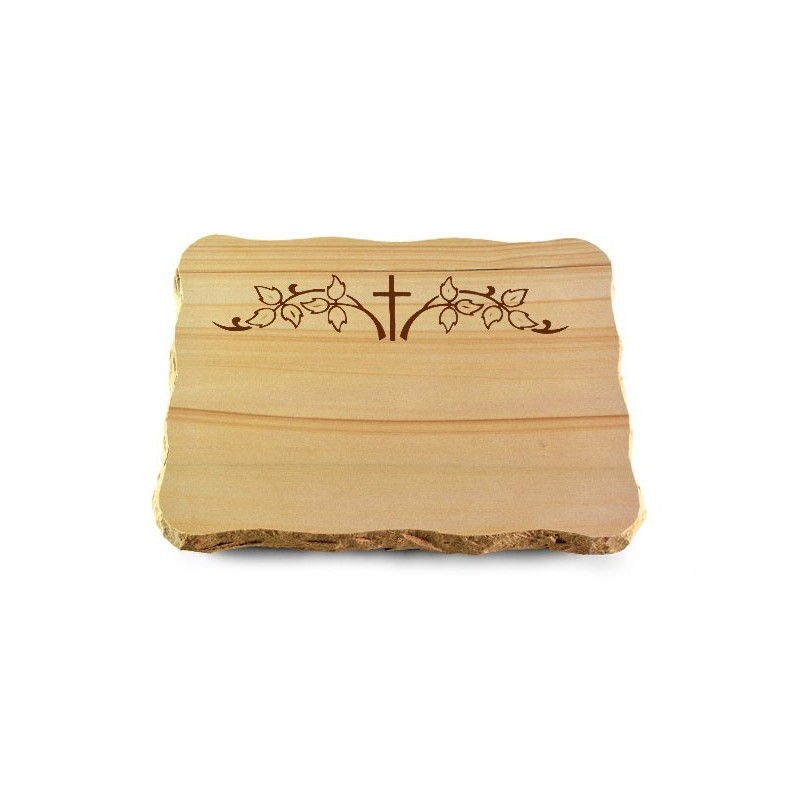 Grabplatte Woodland/Pure Kreuz 5