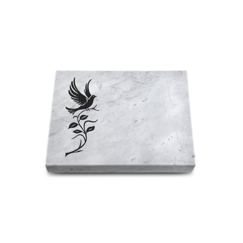 Grabtafel Omega Marmor Pure Taube 3