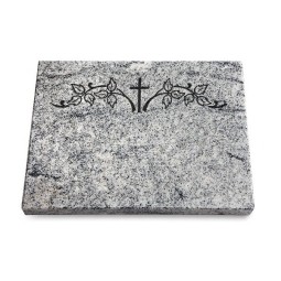 Grabtafel Viskont White Pure Kreuz 5