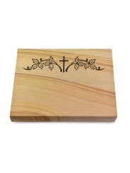 Grabtafel Woodland Pure Kreuz 5