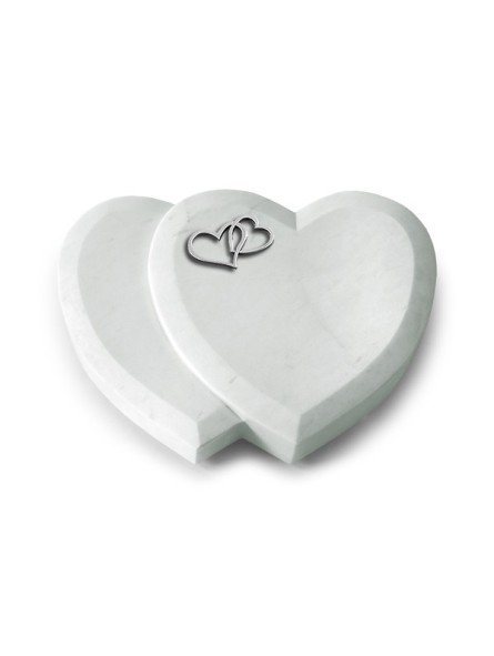 Grabstein Amoureux/Omega Marmor Herzen (Alu)