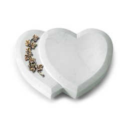 Grabstein Amoureux/Omega Marmor Efeu (Bronze)