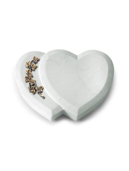 Grabstein Amoureux/Omega Marmor Efeu (Bronze)