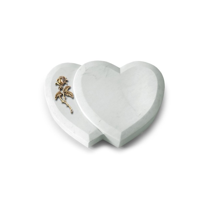 Grabstein Amoureux/Omega Marmor Rose 2 (Bronze)