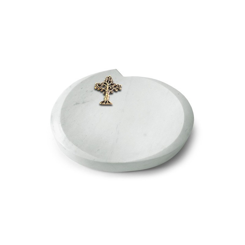 Grabstein Baroque/Omega Marmor Baum 2 (Bronze)
