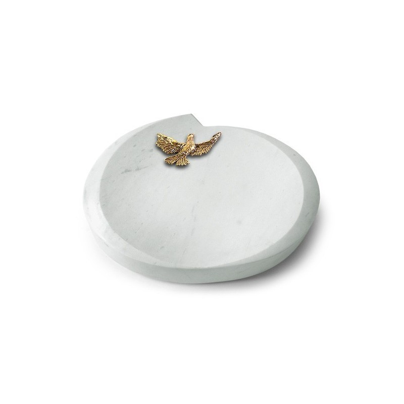 Grabstein Baroque/Omega Marmor Taube (Bronze)