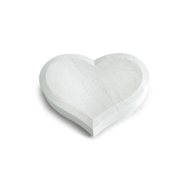 Grabstein Coeur/Omega Marmor (ohne Ornament)