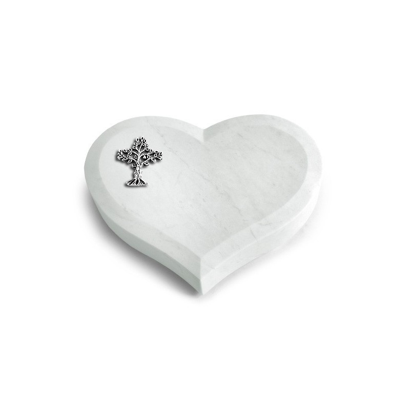 Grabstein Coeur/Omega Marmor Baum 2 (Alu)