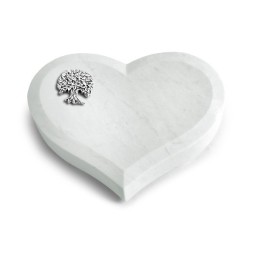 Grabstein Coeur/Omega Marmor Baum 3 (Alu)