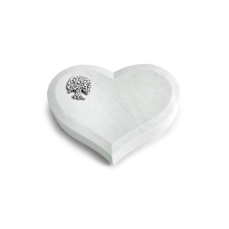Grabstein Coeur/Omega Marmor Baum 3 (Alu)