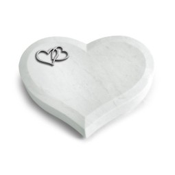 Grabstein Coeur/Omega Marmor Herzen (Alu)