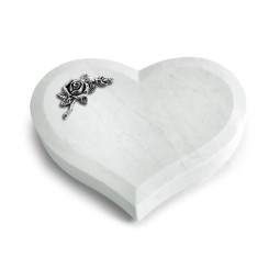 Grabstein Coeur/Omega Marmor Rose 1 (Alu)