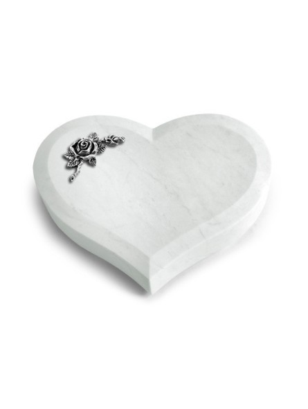 Grabstein Coeur/Omega Marmor Rose 1 (Alu)