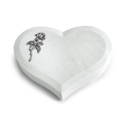 Grabstein Coeur/Omega Marmor Rose 2 (Alu)