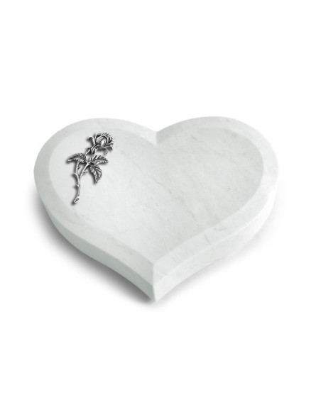 Grabstein Coeur/Omega Marmor Rose 2 (Alu)