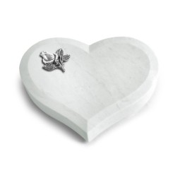 Grabstein Coeur/Omega Marmor Rose 3 (Alu)