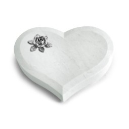 Grabstein Coeur/Omega Marmor Rose 4 (Alu)