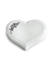 Grabstein Coeur/Omega Marmor Rose 5 (Alu)