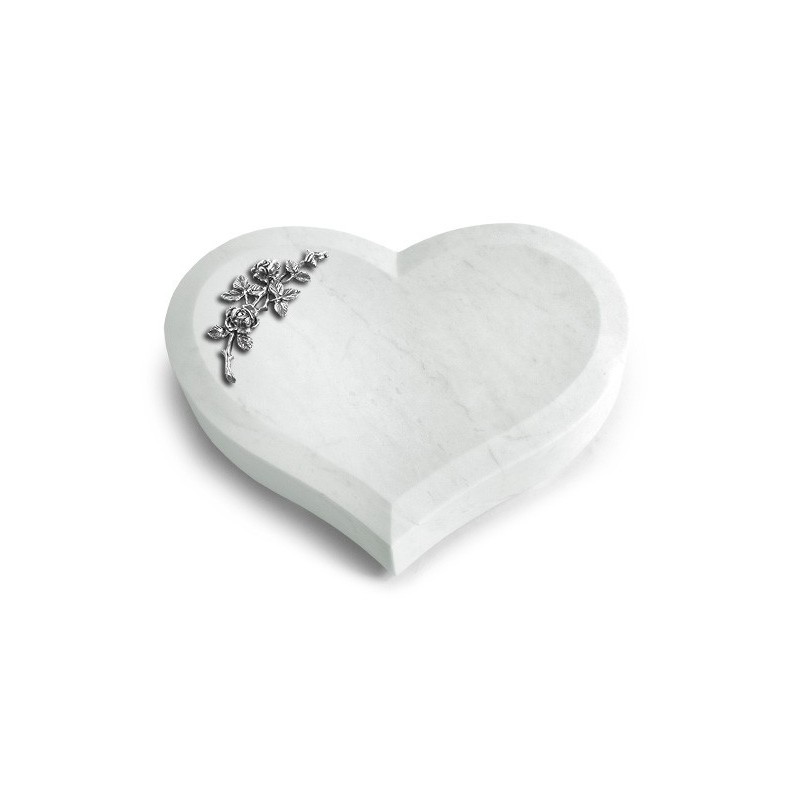 Grabstein Coeur/Omega Marmor Rose 5 (Alu)