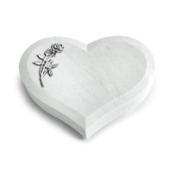 Grabstein Coeur/Omega Marmor Rose 6 (Alu)