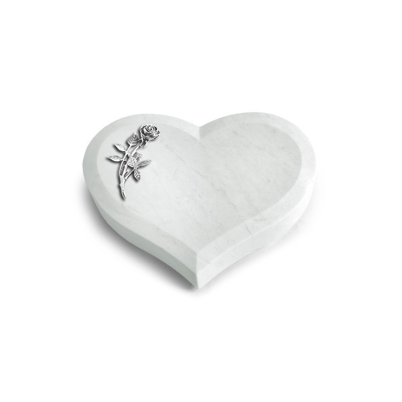 Grabstein Coeur/Omega Marmor Rose 6 (Alu)