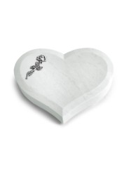 Grabstein Coeur/Omega Marmor Rose 7 (Alu)