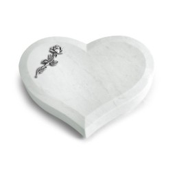 Grabstein Coeur/Omega Marmor Rose 7 (Alu)