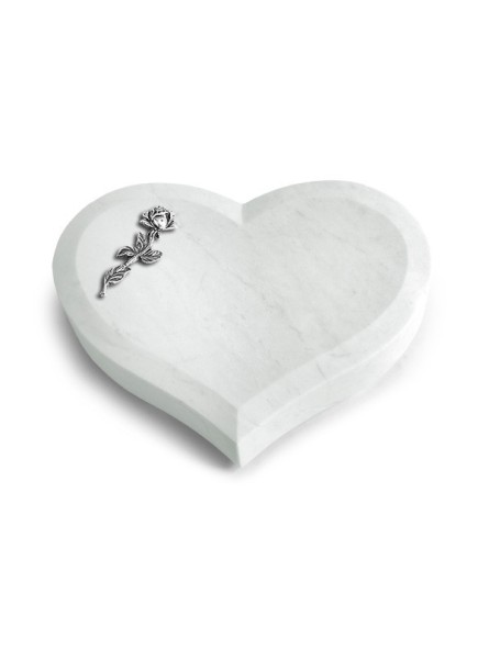 Grabstein Coeur/Omega Marmor Rose 7 (Alu)