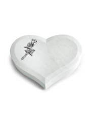 Grabstein Coeur/Omega Marmor Rose 8 (Alu)