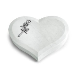 Grabstein Coeur/Omega Marmor Rose 8 (Alu)