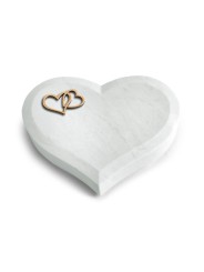 Grabstein Coeur/Omega Marmor Herzen (Bronze)