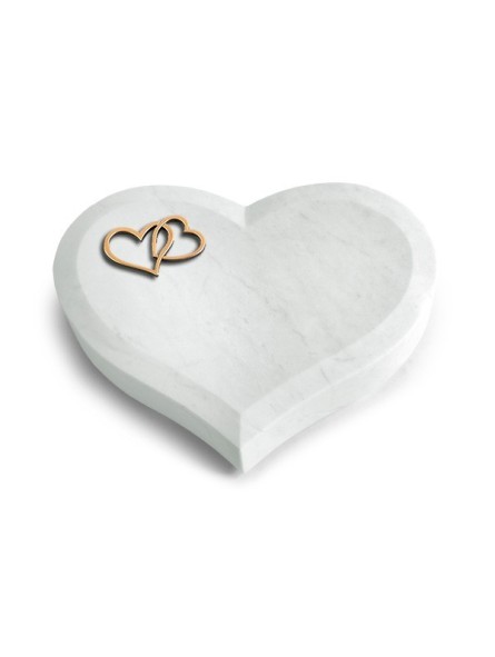 Grabstein Coeur/Omega Marmor Herzen (Bronze)